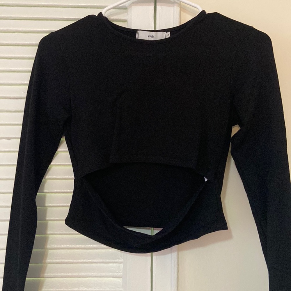 Black cutout top